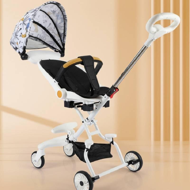 Stroller Ultra Kids Lightweight Foldable Convertible Seat One Rotation Button