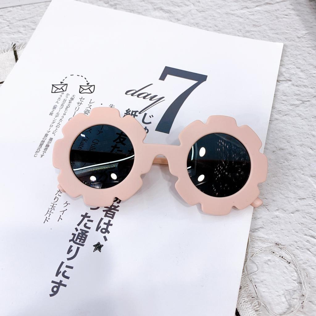 Children'S Cartoon Sunglasses Frame Matte Cute Boys And Girls Baby Flower Glasses Uv400 Sunglasses