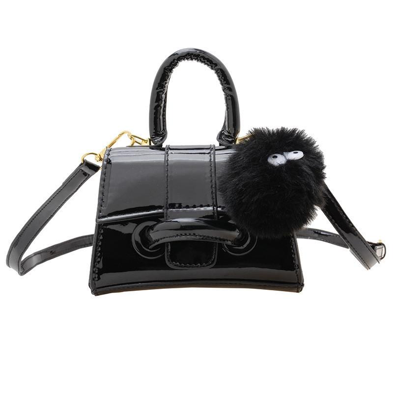 Stylish Mini Pu Leather Kids Handbag In Black Pink And Silver For Boys And Girls