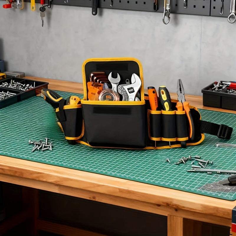 Tool Belt Bag Utility Belt Adjustable Pockets Tool Belts Detachable Work Pouch Bag Heavy Waist Apron Versatile Pouch