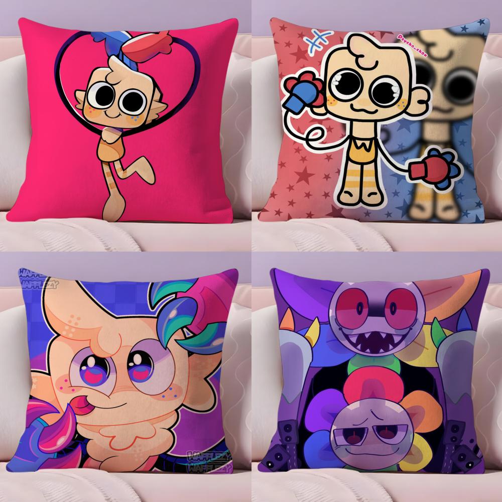 Game DDandys World anime Pillow Case Silky elegant Comfort Sofa Bed Invisible zipper