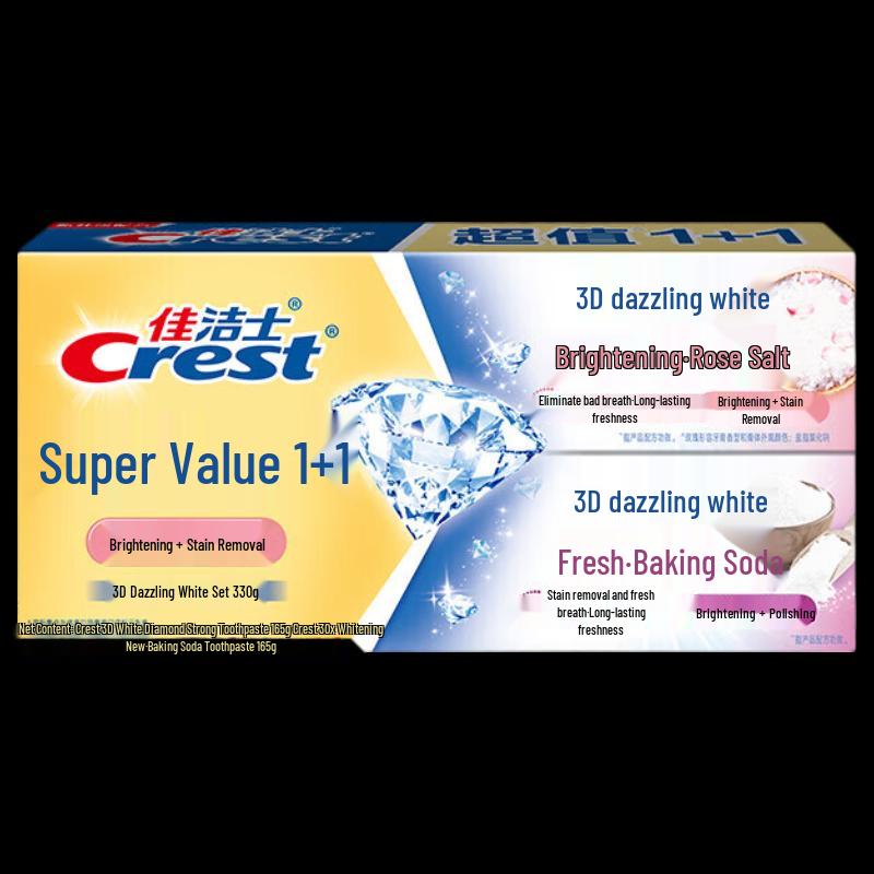 Crest 3D White Toothpaste Duo Pack