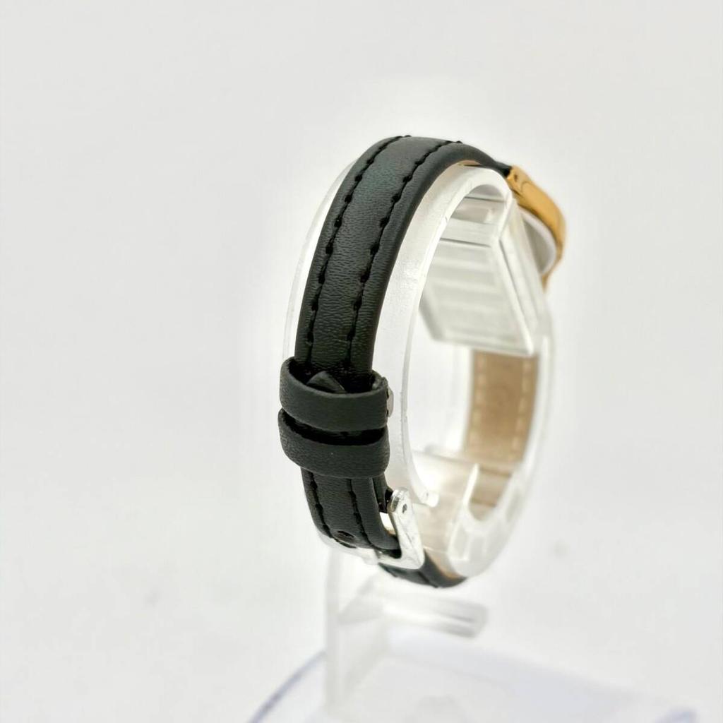 SEIKO Gold Minimal Watch 576080 with New Strap [Excellent Condition/New Battery] Ladies' 1N01-0E19