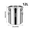 Stainless Steel Food Containers Airtight Leak-Proof Stainless Steel Flour Rice Cereal Storage Container For Flour Grain Bread