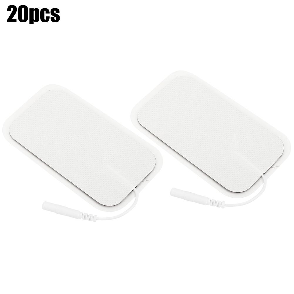 20Pcs 5x9cm Rectus Abdominis Muscle 2.0 Holes Electrode Slice Non Woven Fabrics Silicone Contact Pin Physical Therapy