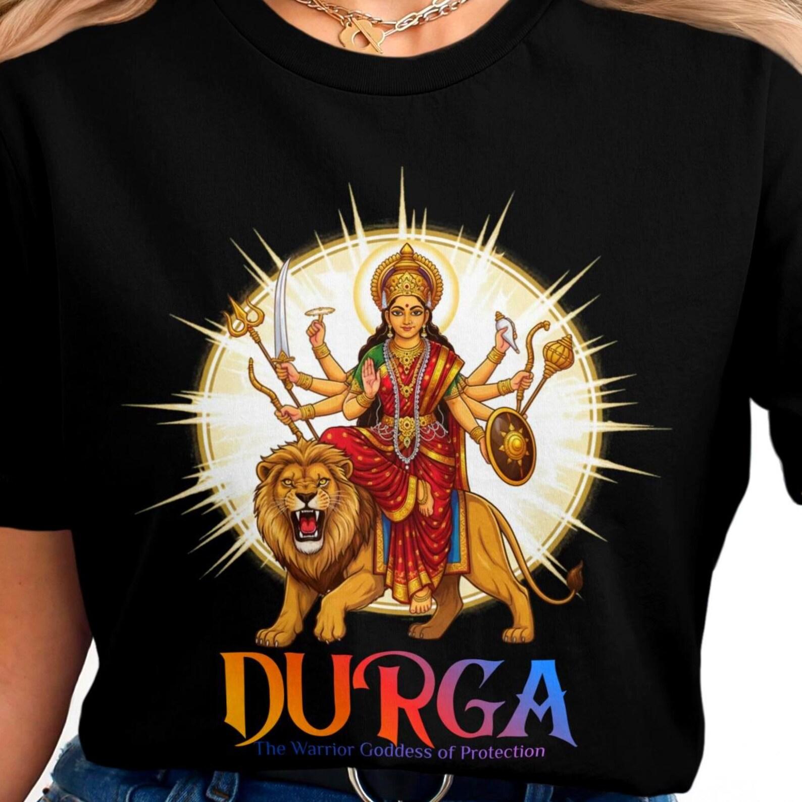 Durga T-Shirt | Hindu Mythology | Goddess Durga XL