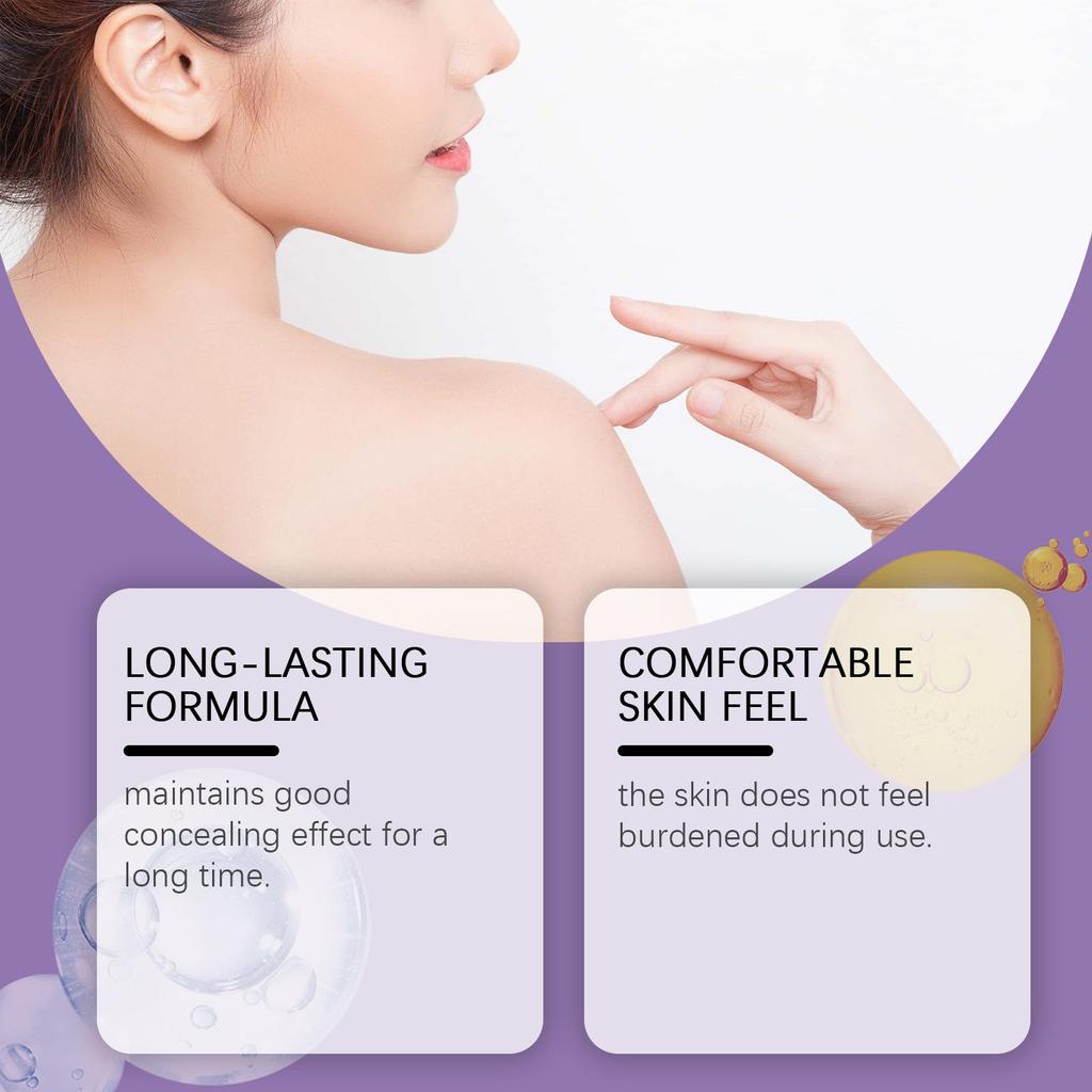 Body Concealer Cream for Tattoo Coverage And Scars On Legs Arms and Face, Long Lasting Waterproof Full Coverage Concealer For Women Men 1 PC