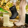 Stylish And Trendy Rain Boots For Summer: Medium-cylinder Waterproof And Wear-resistant Water Shoes For Adult Women