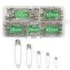 260pcs Silver & Nickel Safety Pins Set for DIY Jewelry & Clothing