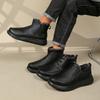 Fashiable Men's Leather Casual Shoes, Men's Ankle Boots, Men's Leather Shoes, Plush Waterproof Shoes, Free Shipping Shoes