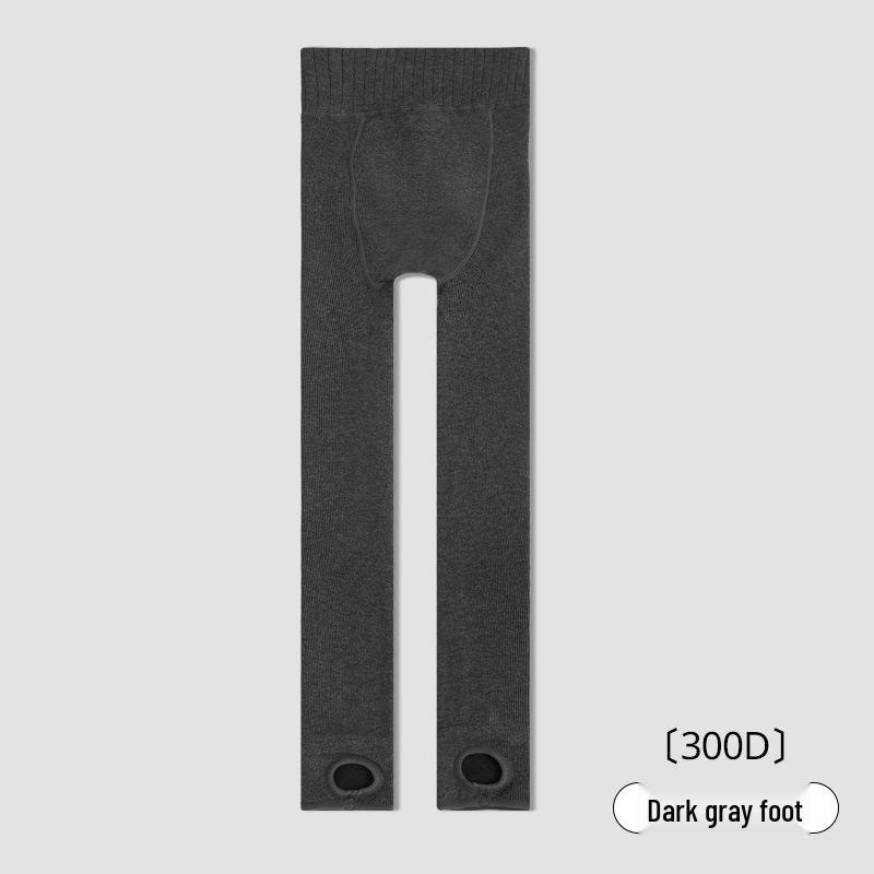 Women's Black Fleece-Lined Pantyhose: Thick, Slimming, Hip-Lifting Leggings for Autumn/Winter