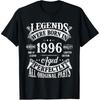 Vintage 1996 Limited Edition 29. Geburtstagsgeschenke 29 Jahre altes T-Shirt Herren Streetwear T-Shirt Kurzarm Unisex Lockere Kleidung
