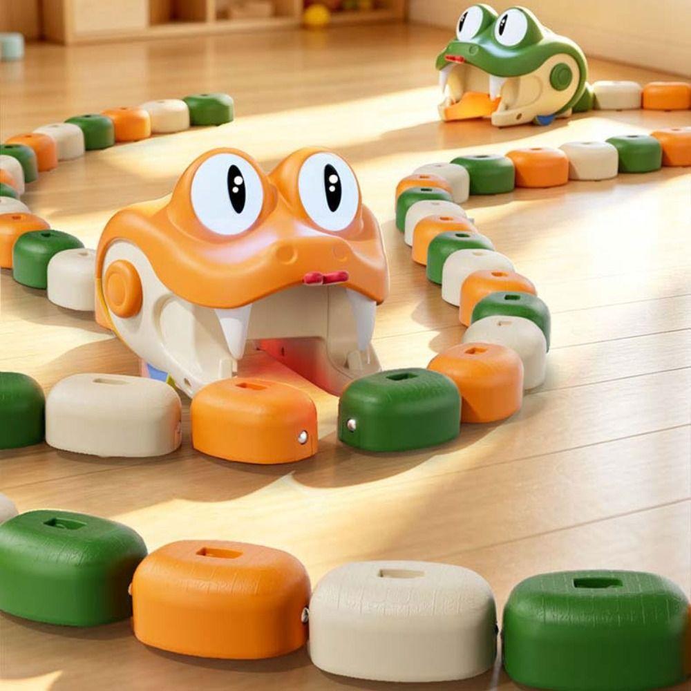 Interactive Remote Control Car Magnetic Magnetic RC Car Vehicle Toy Greedy Snake Car  Kids Gift