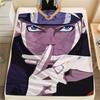 Naruto Uzumaki Pattern Flannel Blanket, High Quality Comfortable for All Seasons, Home Decor, Warmth and Comfort, Perfect for Gifts.