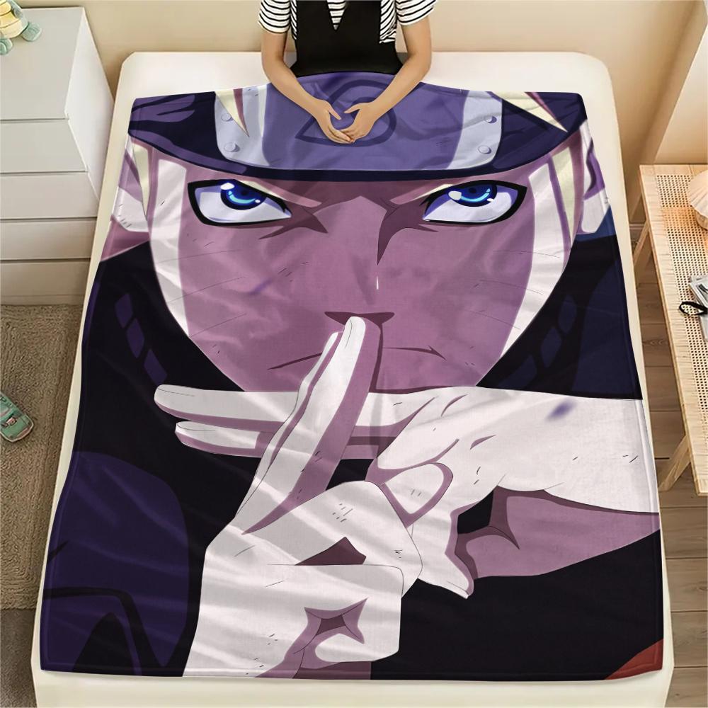 Naruto Uzumaki Pattern Flannel Blanket, High Quality Comfortable for All Seasons, Home Decor, Warmth and Comfort, Perfect for Gifts.