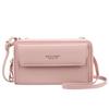 Borsa a tracolla mini da donna con doppia cerniera stile coreano - Porta telefono cellulare e portafoglio quadrato piccolo di alta gamma