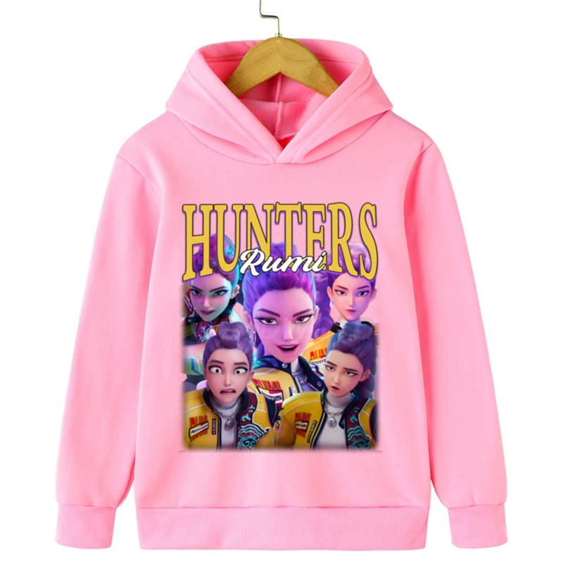 Kpop Demon Hunters Barnehettegensere Baby Jenteklær Høst Fritid Gutter Anime Pullovere Barnegensere Fritid Hettejakker