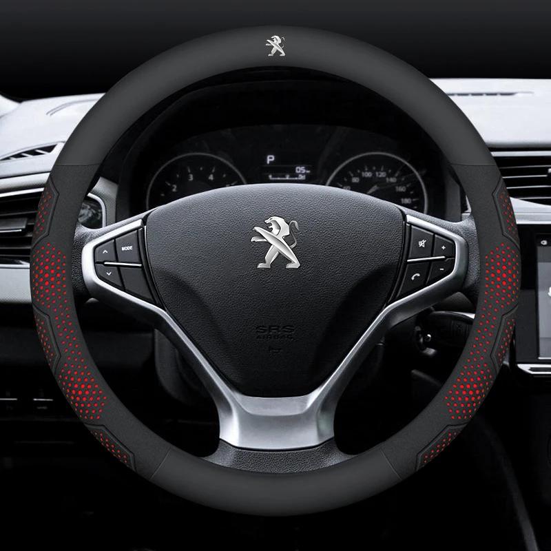 Car Steering Wheel Cover For Peugeot 106 107 108 206 207 208 301 307 308 406 407 408 508 607 2008 3008 4008 5008 GT RCZ Rifter ENH5