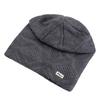 Unisex Warm Winter Hat HEAT Mark Skull Cap Diamond Grid Design Beanie Hat Thicken Winter Hats For Women Men Knit Hat