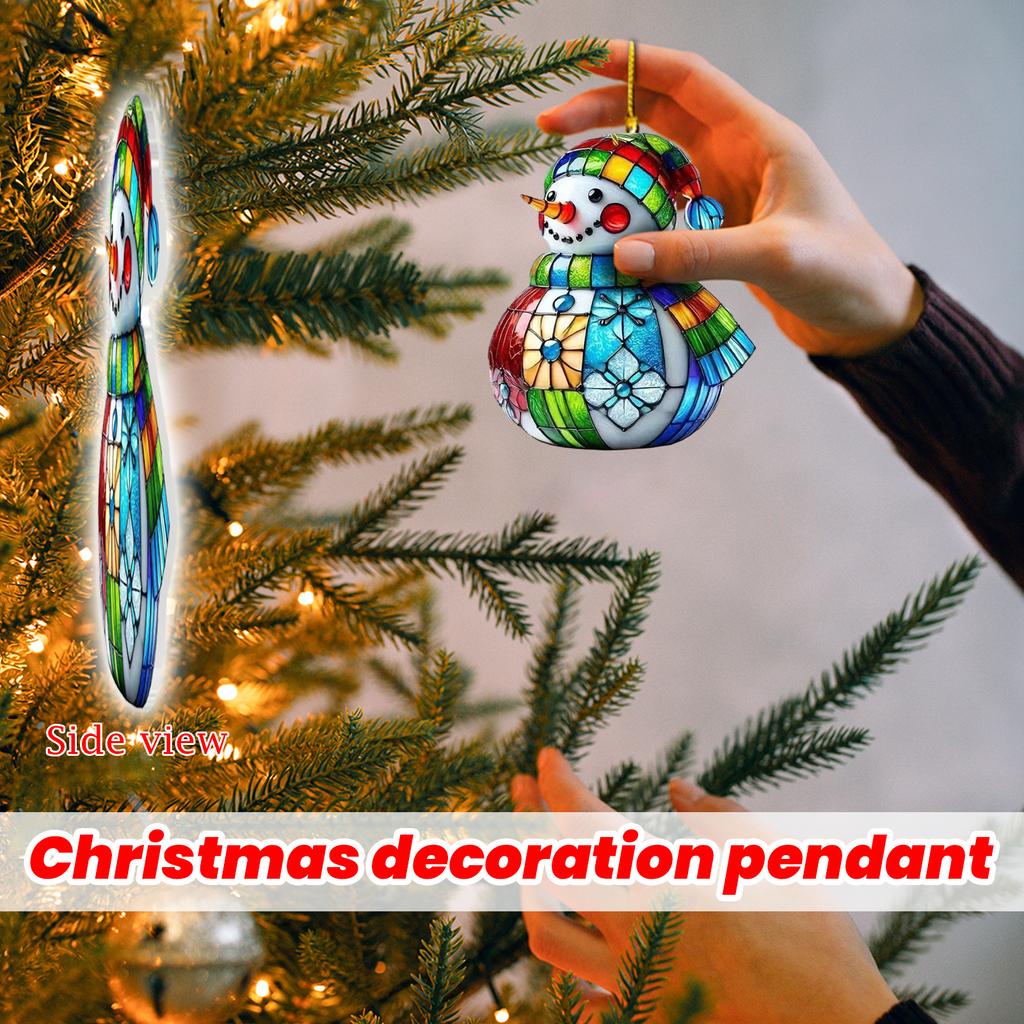 2D Weihnachtsdekorationsanhänger Weihnachtsbaumetikett Themenparty Bastelarbeiten Ornament
