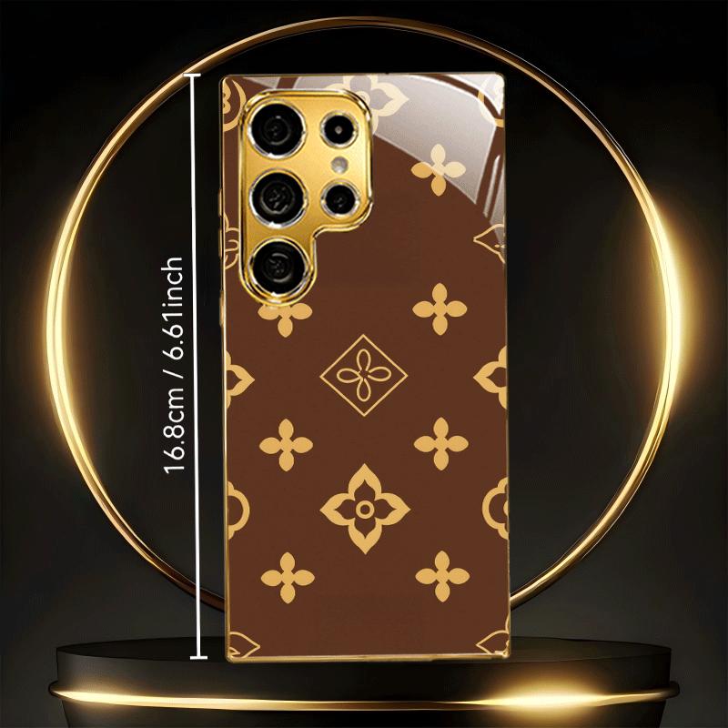 Luxury Monogram Pattern phone case s26 ultra case s25 ultra case glass for Samsung Galaxy S26 S25 S24 S23 S22FE Ultra Plus