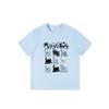 Pure cotton American retro short-sleeved t-shirt women's new popular design sense niche loose large size cartoon trendy top
