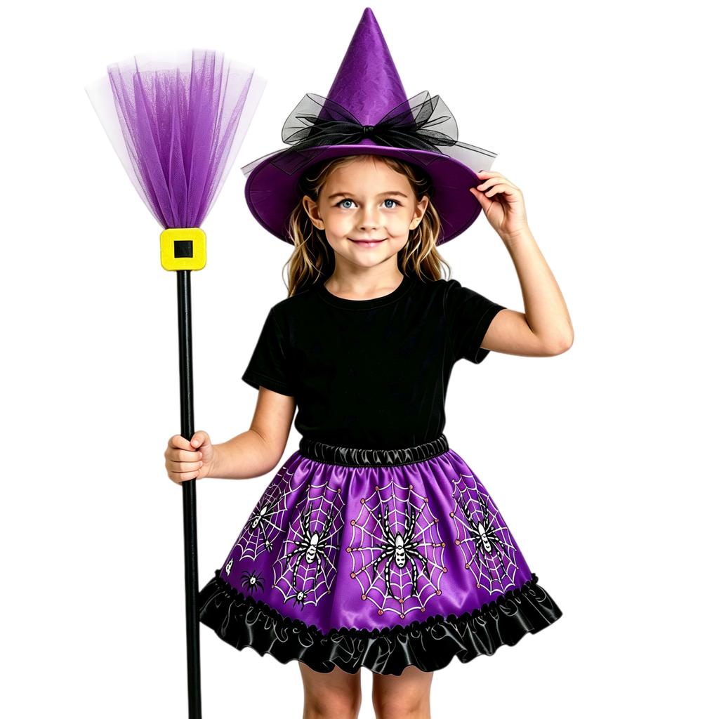 Halloween Costume Set for Adults Kids Magician Outfit