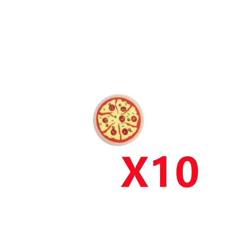 

MOC Городские строительные блоки Игрушка Аксессуары для еды Мини-кирпич Гриб Рыба Яблоко Хот-дог Торт Пицца Куриная ножка Коробка для мороженого K031