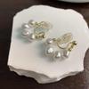 pearl earrings mosquito coil holder ear clips