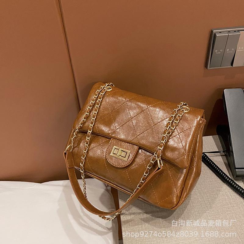 Internet celebrity explosion chain small bag women's bag 2025 new trendy texture large capacity shoulder bag fashion messenger bag