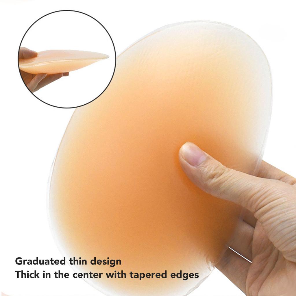 1 Pair Silicone Butt Pads Self Adhesive 3cm Thickness Fit Curves Hip Buttocks Padding