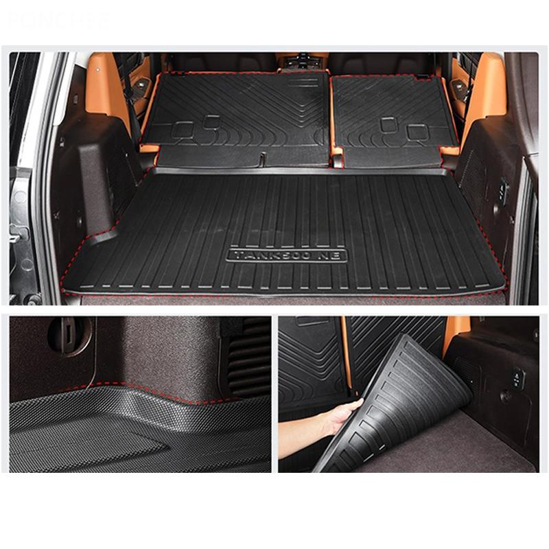 For Tank 500 2022-2026 Trunk Mat Fully Enclosed Trunk Cushion TPE Waterproof Backrest Pad Automobile Modification Supplies