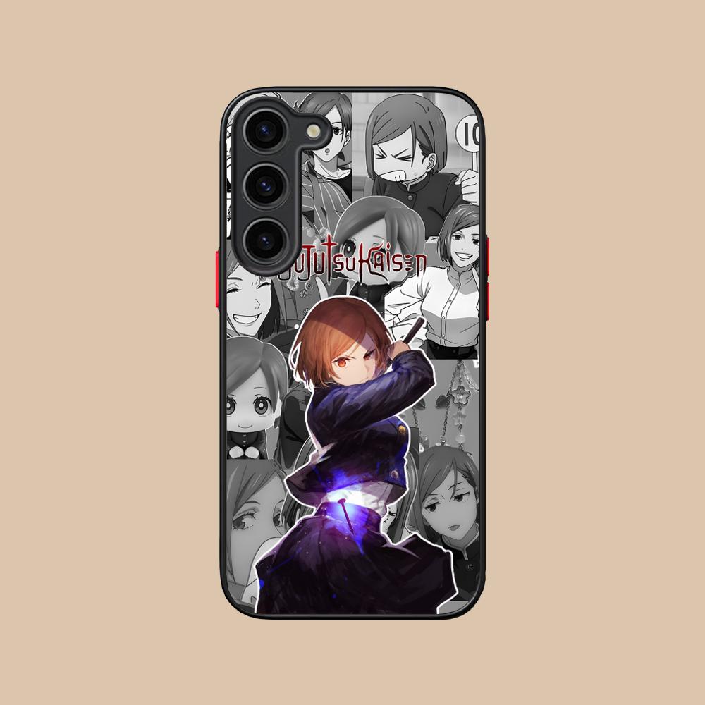 Jujutsu Kaisen Nobara Silicone Mobile Phone Case for Samsung Galaxy S26 S25 S24 S23 S22 S21 Plus FE Ultra Colorful Cover