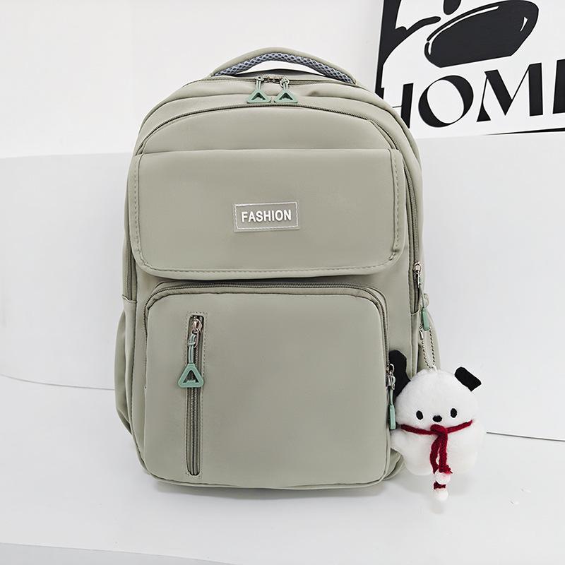 Fashionable New Style Junior High School Student Schoolbag Women with High Appearance  Simple Student Backpack Men's Youth Campus Backpack