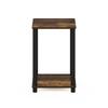 Furinno Haydn Turn-N-Tube Side Table, Amber Pine/Black [Officially Imported from Japan]