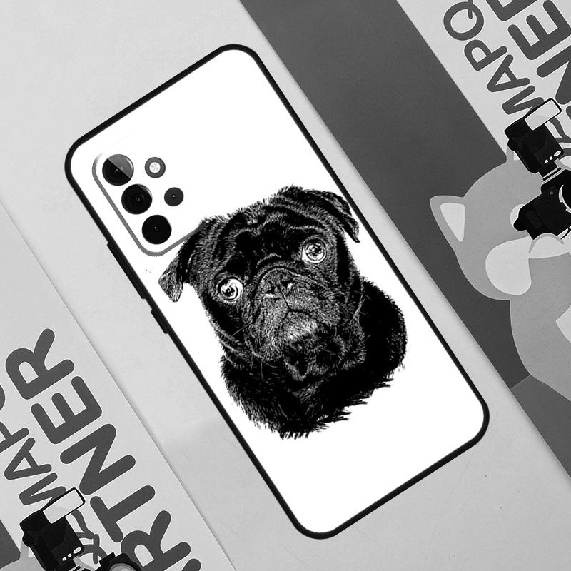 Cute Pug Dog Case For Samsung Galaxy A06 A16 A36 A56 A55 A35 A33 A53 A13 A23 A17 A54 A34 A14 A52 A32 A15