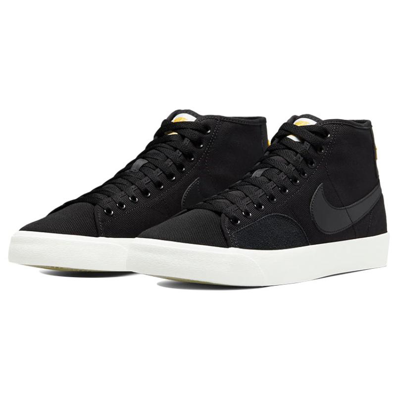 Nike Sb Blzr Court Mid Premium Black White Skateboard Shoes DH7479-001