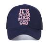 It't Never Luck It's Always God print baseball cap summer Womens Casual mesh Snapback Caps Breathable mesh adjustable sun hats