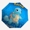 Pokemon Squirtle Ombrello Pieghevole ad Apertura/Chiusura Automatica, Compatto Portatile, Regalo Perfetto per Compleanno, Natale0809199