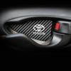 WTRK1 4pcs Car Interior Door Handle Bowl Frame Cover Trim Sticker For Toyota Prado Yaris Hilux Fortuner Corolla Camry Car stickers