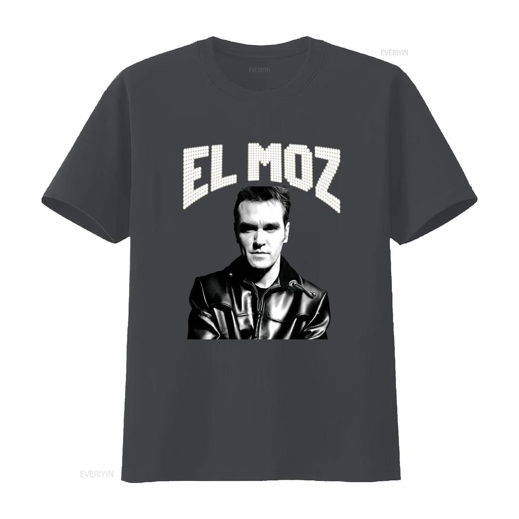 El Moz Morrissey The Smiths Jersey  T Shirt vintage Washed Versatile streetwear Unisex Breathable Slightly fashion