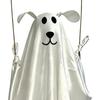 Halloween Hanging Ghost for Outdoor Decoration Cute Flying Satin White Ghost for Home