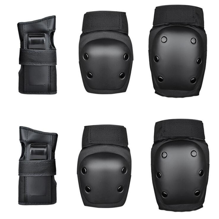 Adult Child Knee Pads Elbow Pads Wrist Guards 3 In 1 Protective Gear Set for Multi Sports