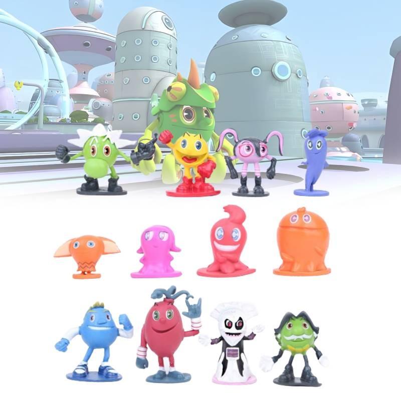 Adorable Pac-man And The Ghostly Adventures Pvc Figurines Set For Collectors