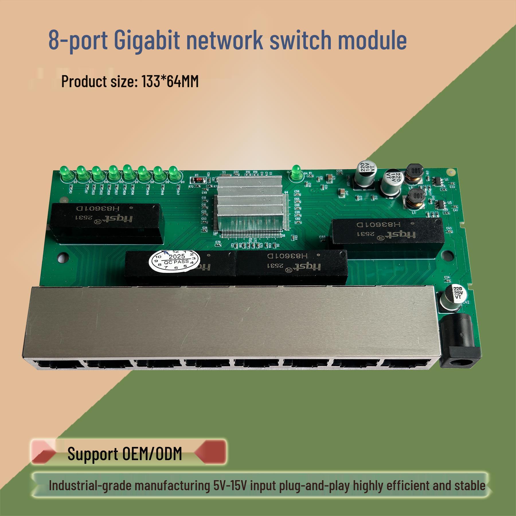 

Xintengda 8-Port Gigabit Ethernet Switch with High Performance and Low Power Consumption