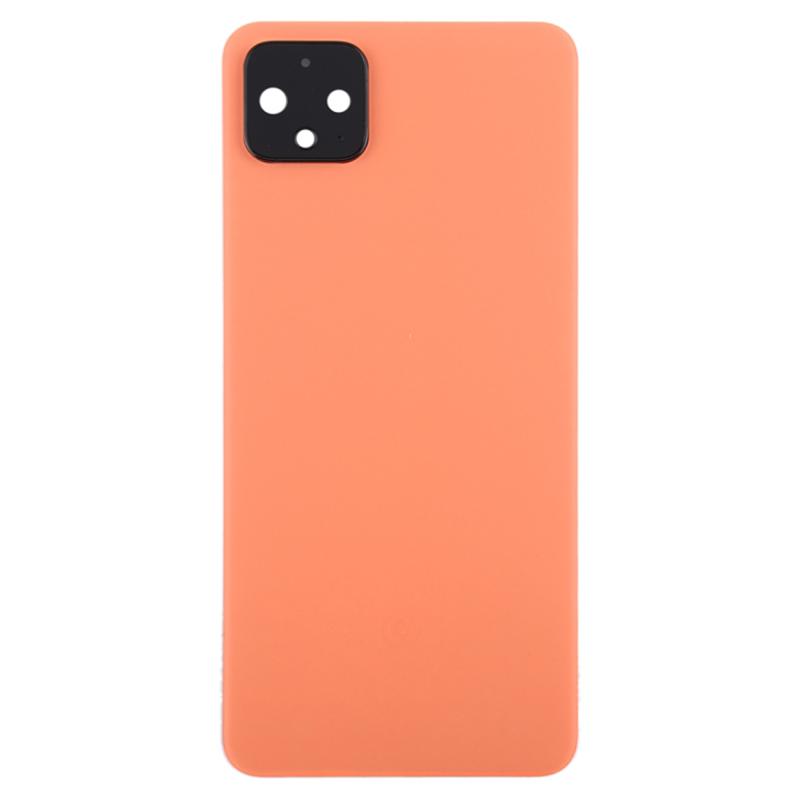 

For Google Pixel 4 XL OEM Battery Housing+Camera Lens Cover+Adhesive Sticker Orange