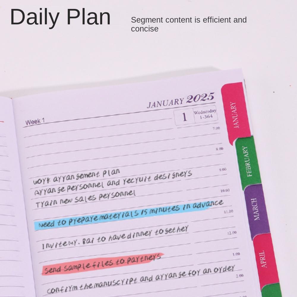 English Efficiency Plan Notebook Index Design Diary Writing Pads  Stationery