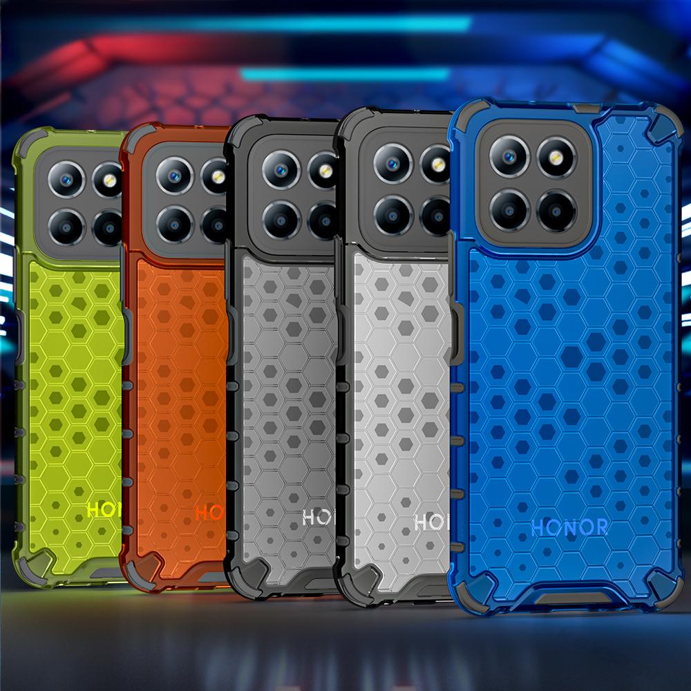 

Противоударный защитный чехол для Honor X8 5G X6, силиконовый + ПК, прозрачная сотовая задняя крышка для телефона Huawei Honor X6 X8 5G