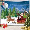 Ashou Merry Christmas Tapestry Wall Decor Hanging Room Decoration Christmas Tree Decorations Santa Claus Tapestry Home Decor