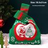 Sacos de Presente de Natal Sacos de Papai Noel de Natal Embalagem Saco de Armazenamento Tricotado Saco de Doces Feliz Natal para Crianças Decoração de Casa Decoração de Natal